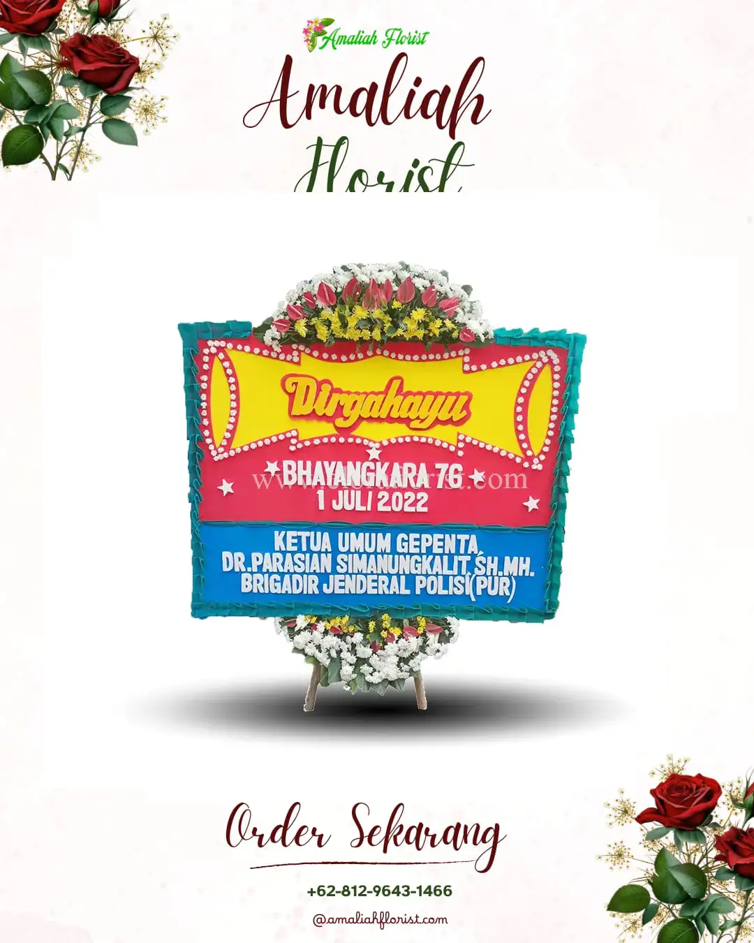 Papan Bunga HUT Ulang Tahun Kapuas Hulu